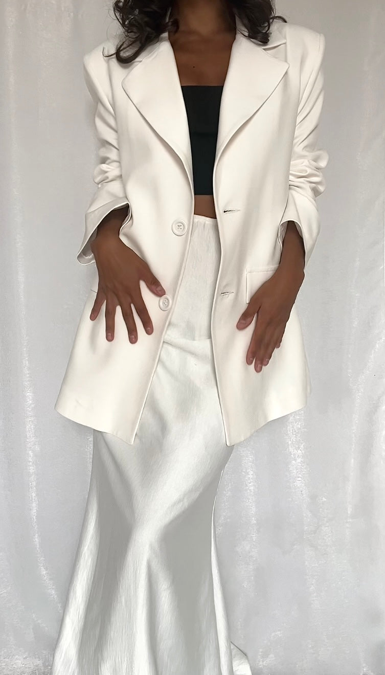 Blazer Blanc Droit