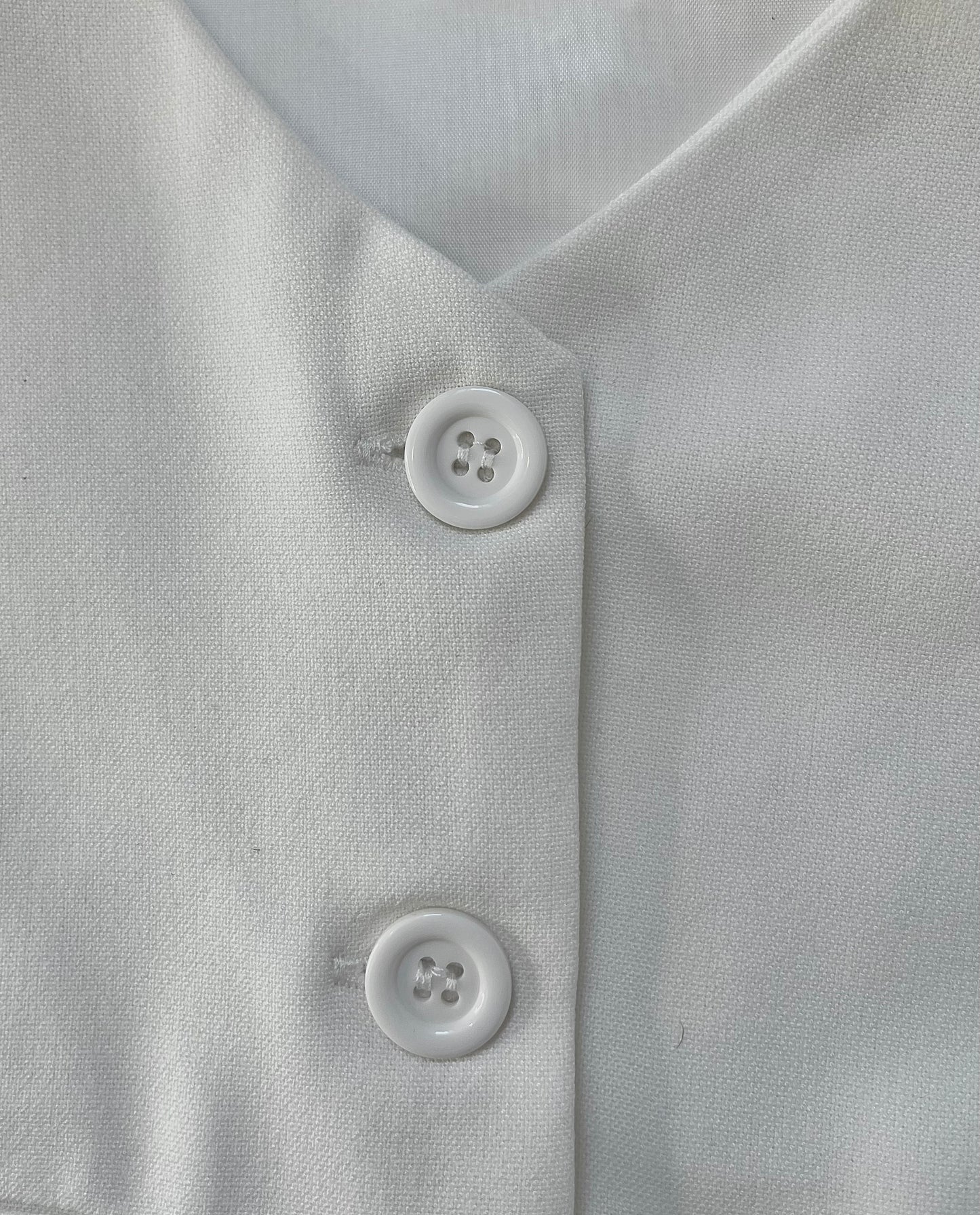 Gilet Tailleur Écru
