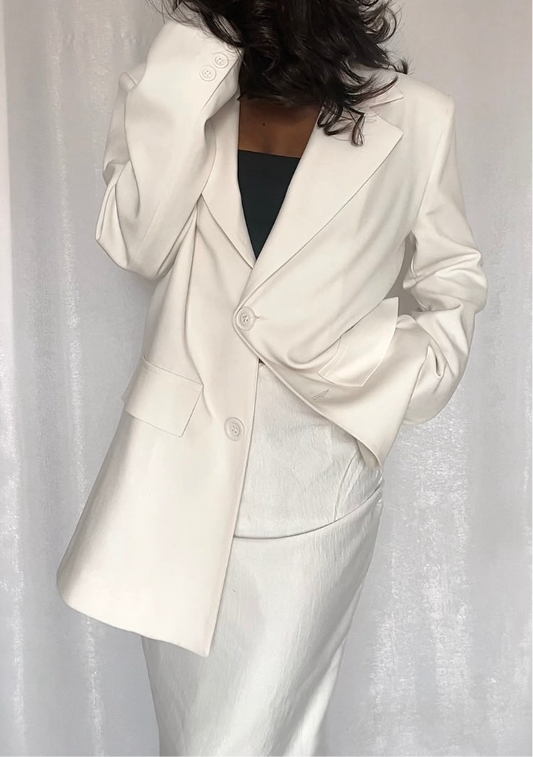 Blazer Blanc Droit