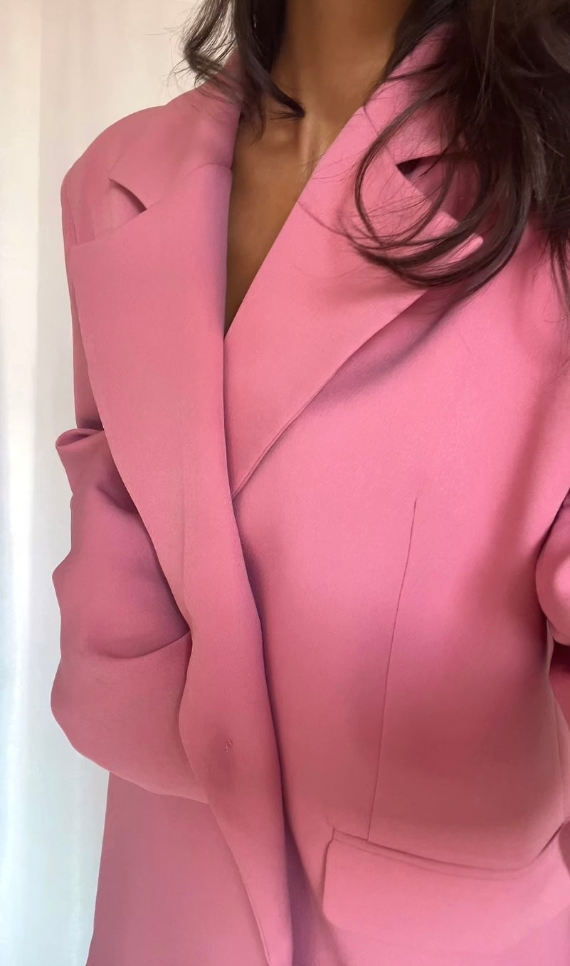 Veste Blazer Elégant Vieux Rose