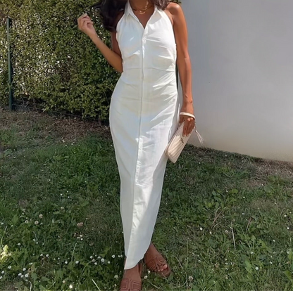 Robe longue blanche - Divine Épure