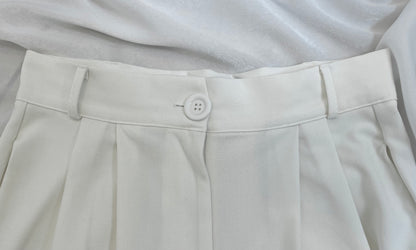 Schicke ecrufarbene Damenhose